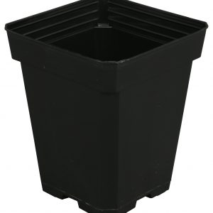 Gro Pro Black Plastic Pot 5 in x 5 in x 6.5 in